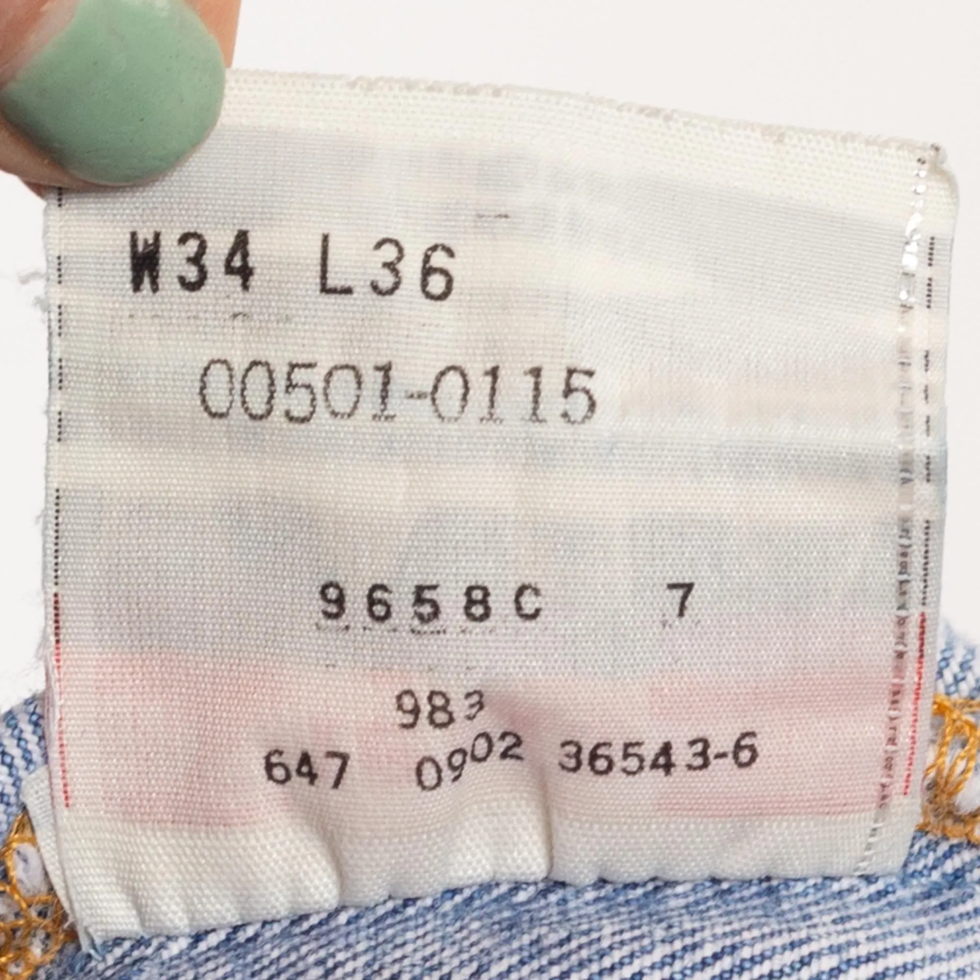 34x36 90s Levis 501 Jeans