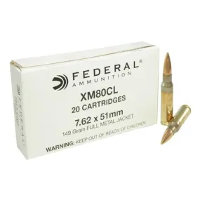 7.62x51mm NATO - 149 Grains, Full Metal Jacket, Per 20