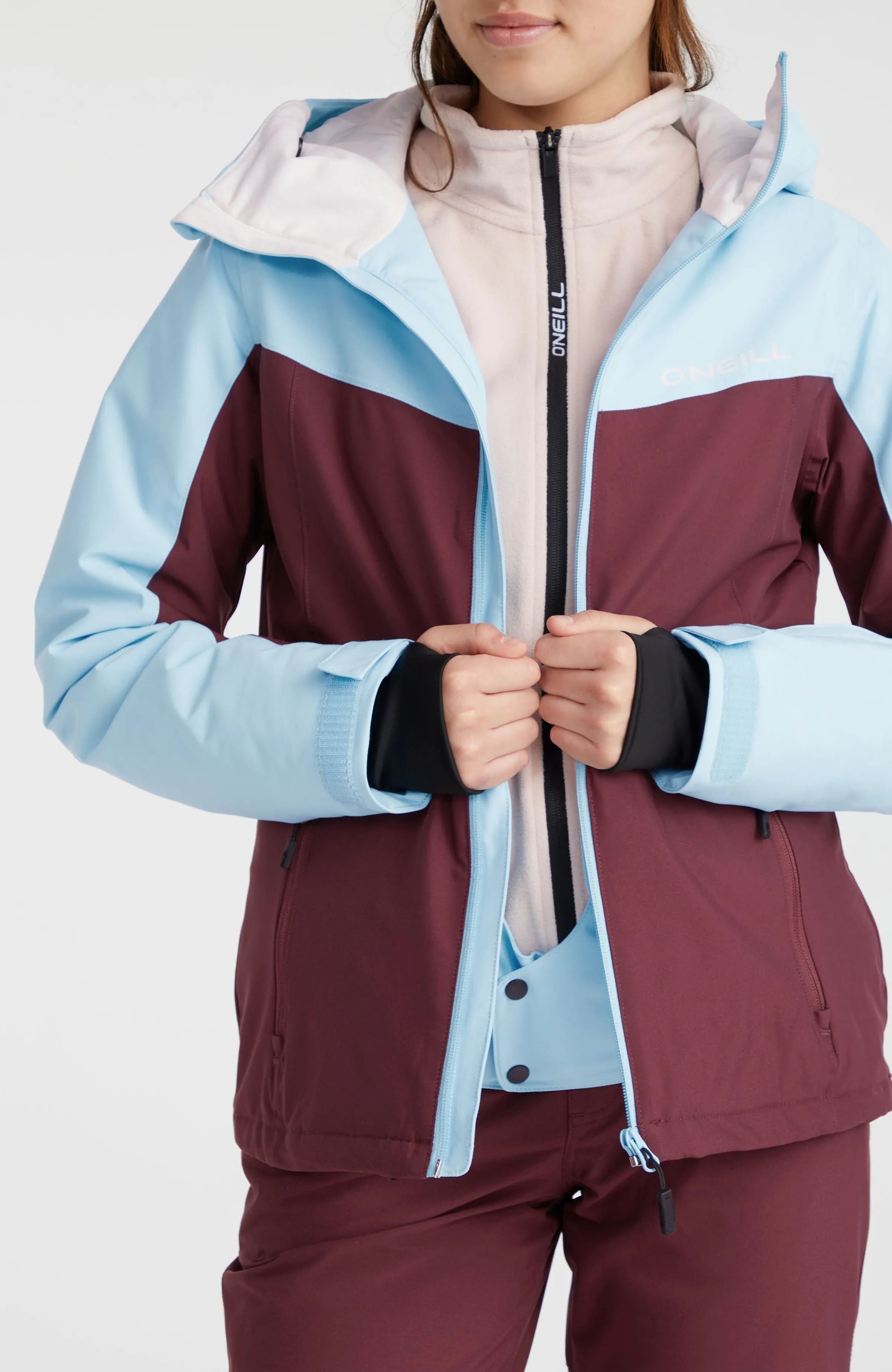 Aplite Snow Jacket | Blue Wave Colour Block