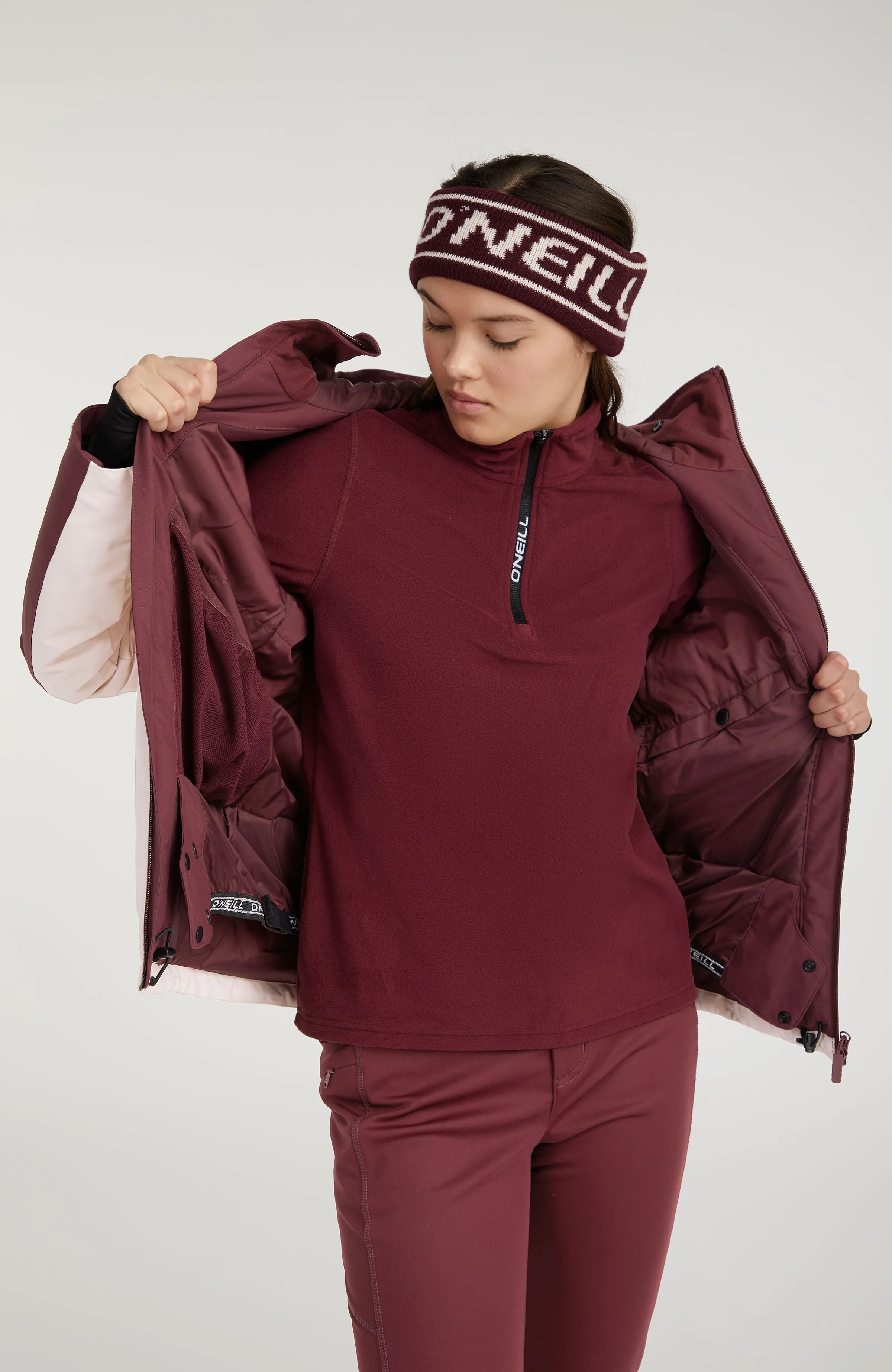 Aplite Snow Jacket | Windsor Wine Colour Block