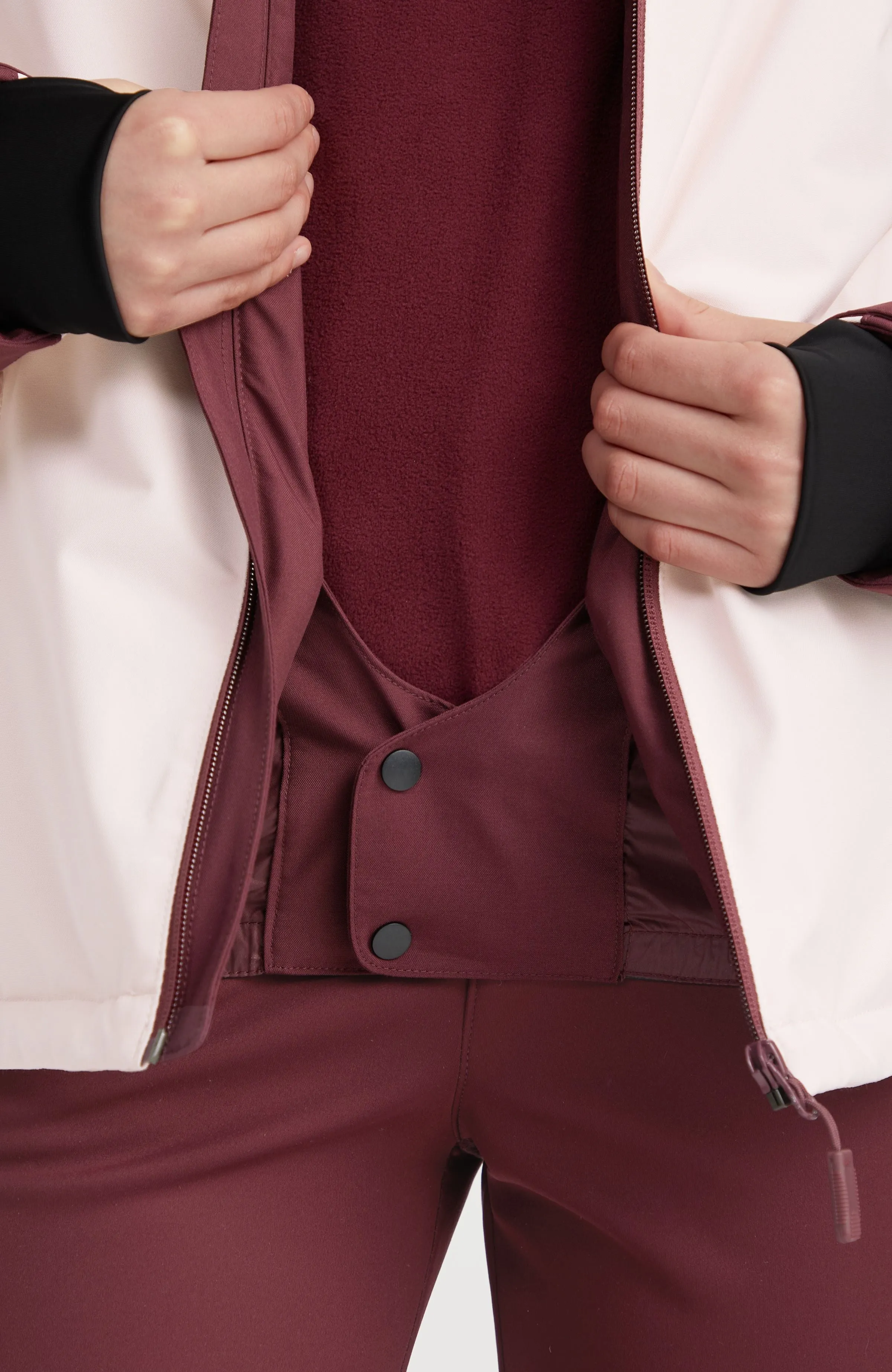 Aplite Snow Jacket | Windsor Wine Colour Block