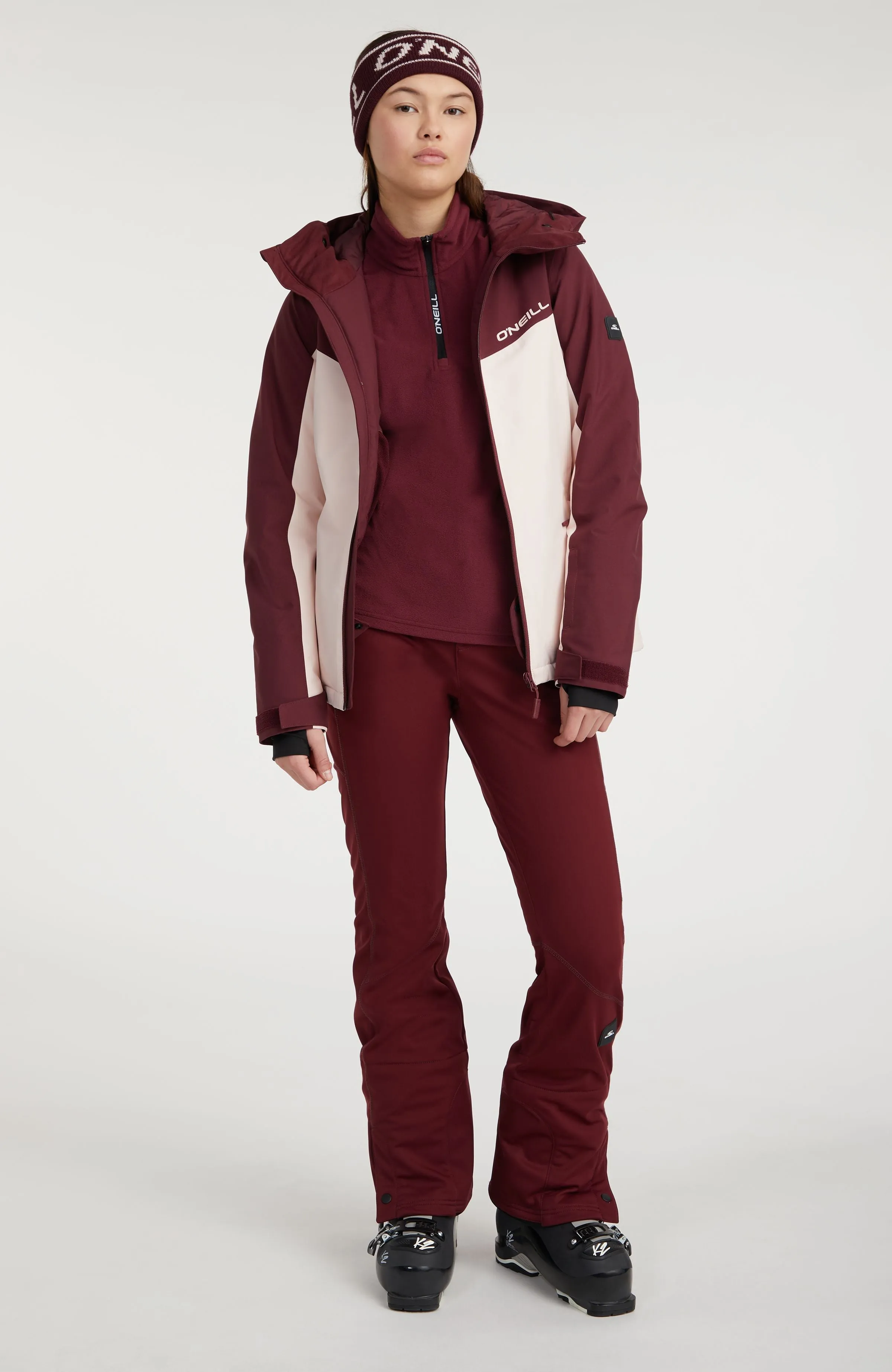 Aplite Snow Jacket | Windsor Wine Colour Block