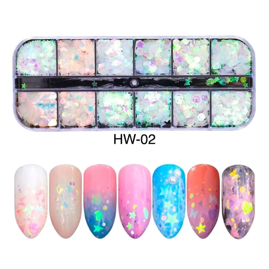 Aurora Sparkly Holographic Flakes Tray