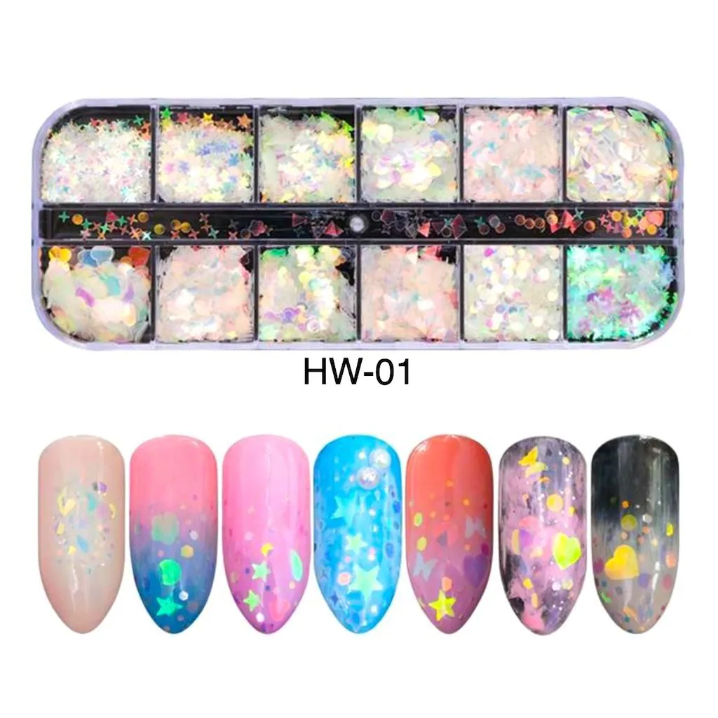 Aurora Sparkly Holographic Flakes Tray