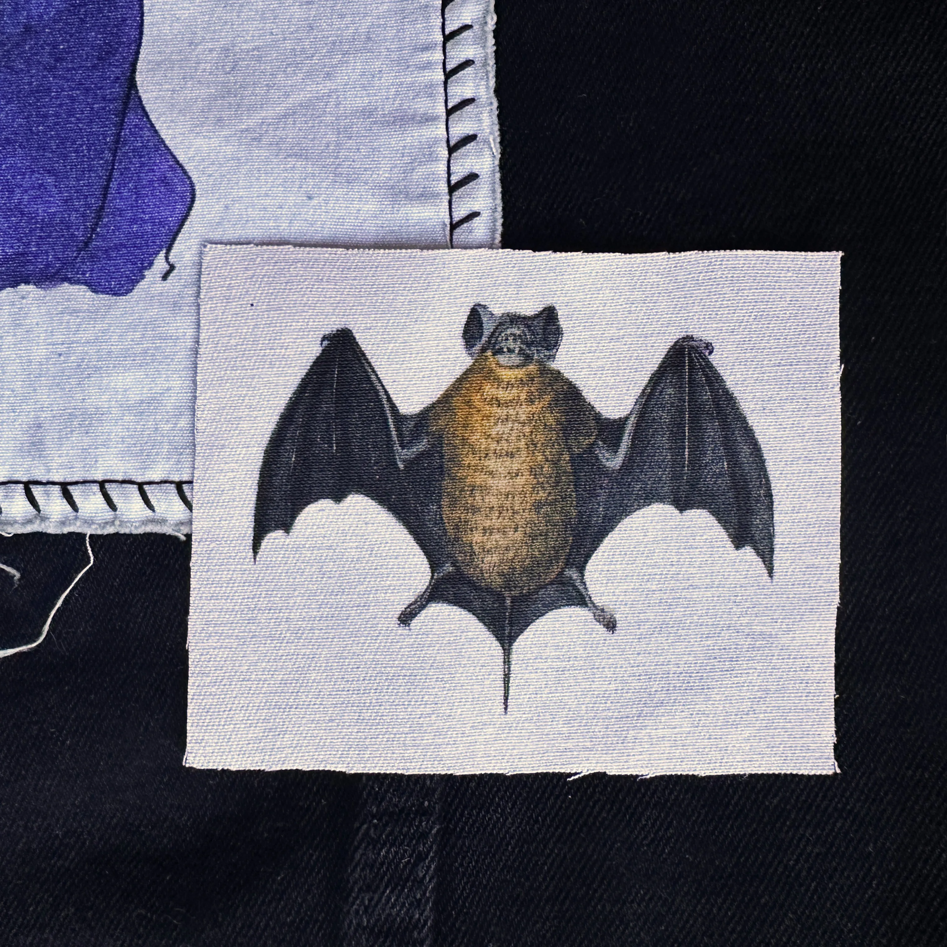 Bat Fabric Sew-On Patch