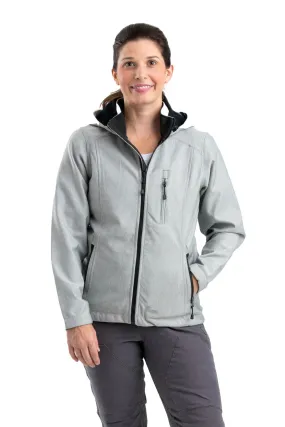 Berne Grey Polyester Ladies Eiger Hooded Softshell