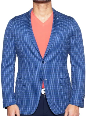 Blazer Unconstructed Square Blue