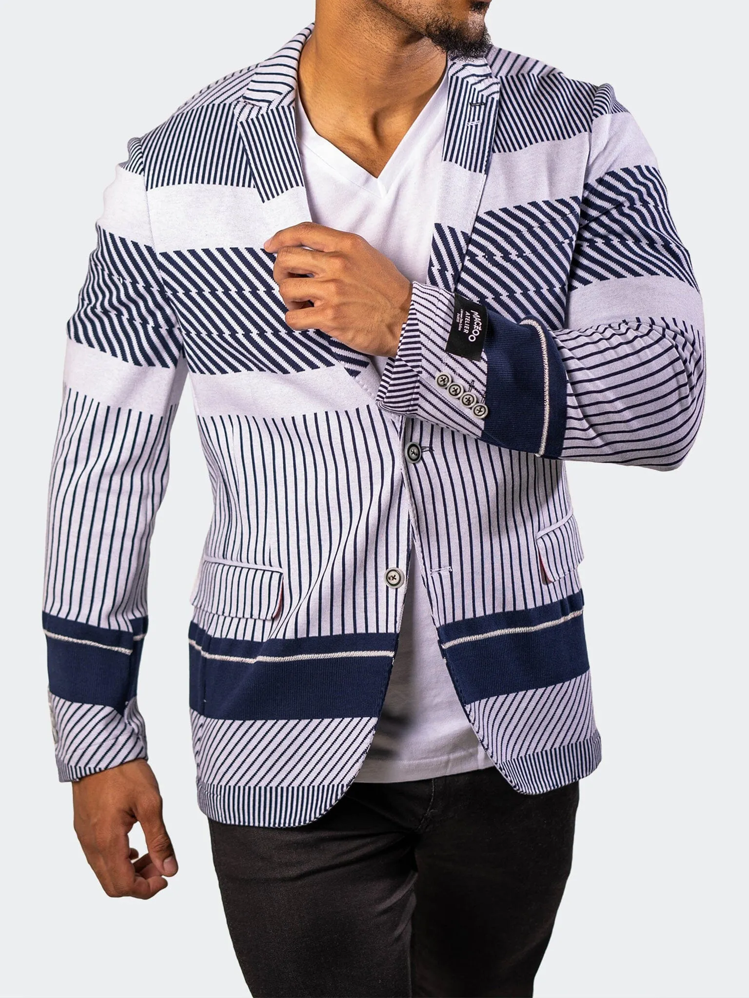 Blazer UnconstructedKnitted Blue