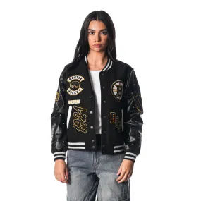 BOSTON BRUINS VARSITY JACKET - BLACK