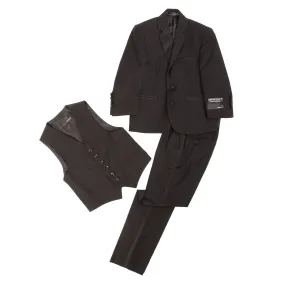 Boys Black KTUX 3pc Premium Tuxedo Suit