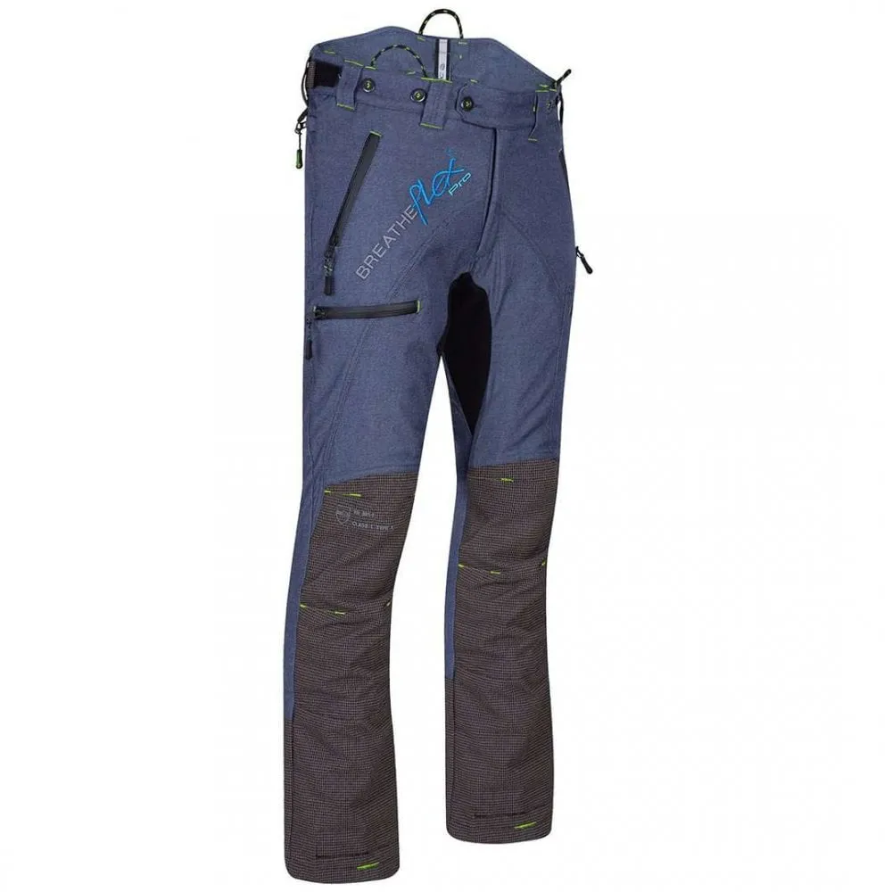 Breatheflex Pro Denim Blue Chainsaw Trousers Type A