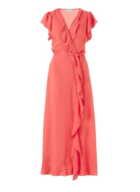 Brianna Tangerine Long Dress