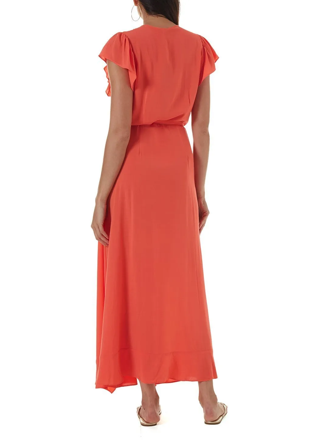 Brianna Tangerine Long Dress