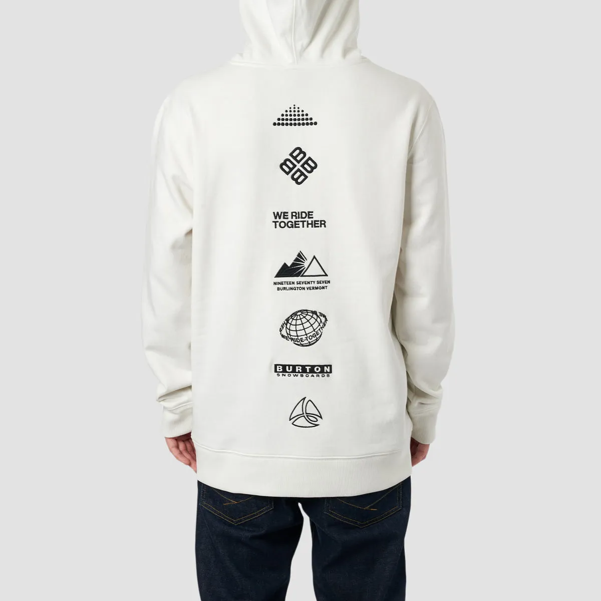 Burton Northline Pullover Hoodie Stout White