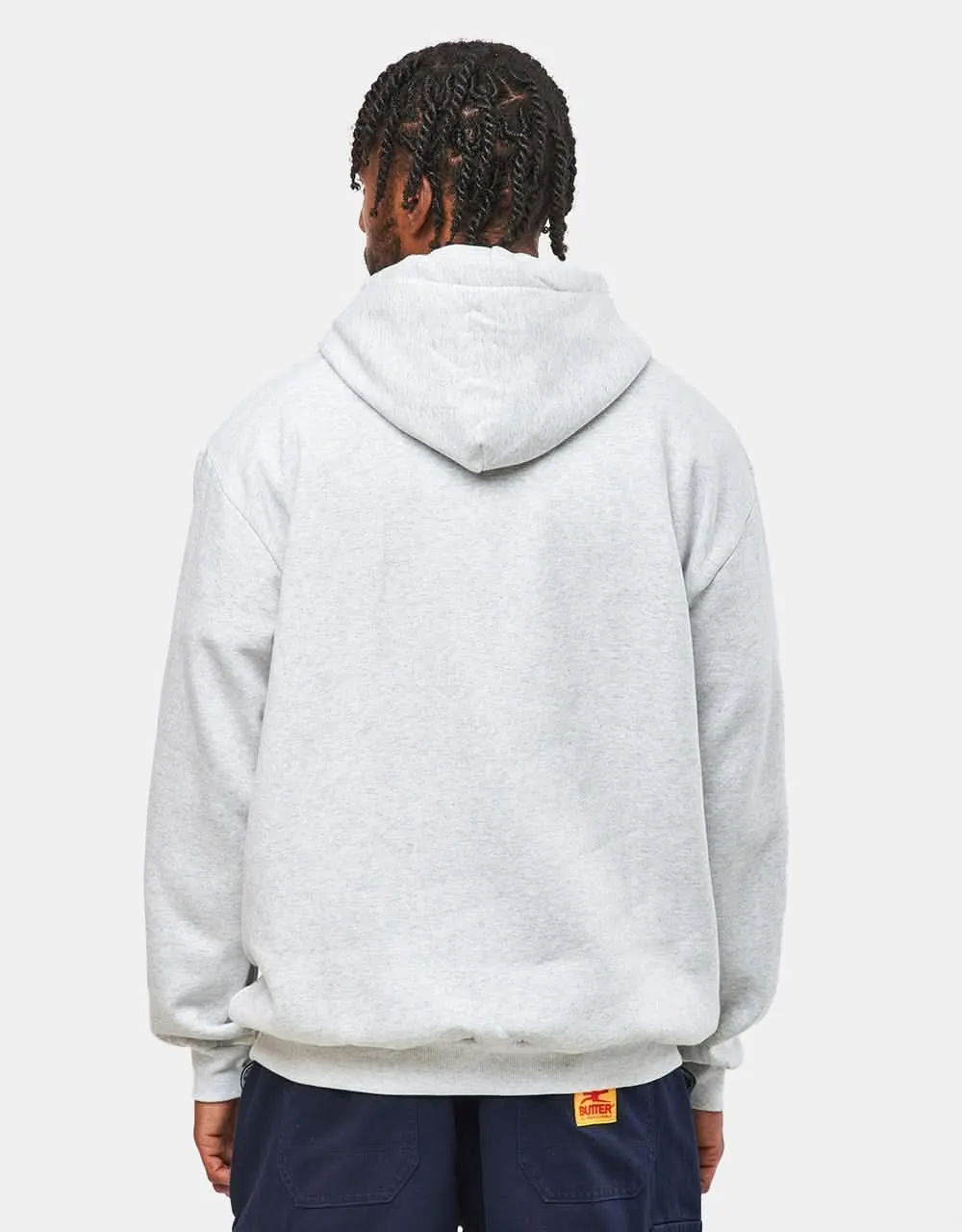 Butter Goods Corrosive Applique Pullover Hoodie - Ash