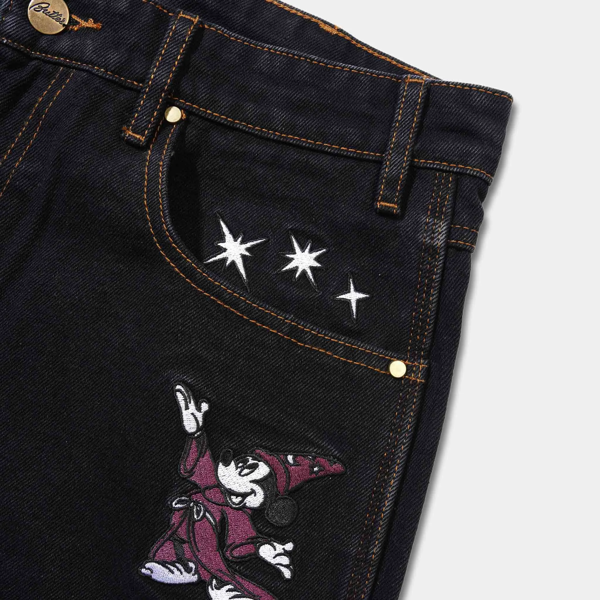 Butter Goods - Disney Fantasia Baggy Denim Jeans - Washed Black