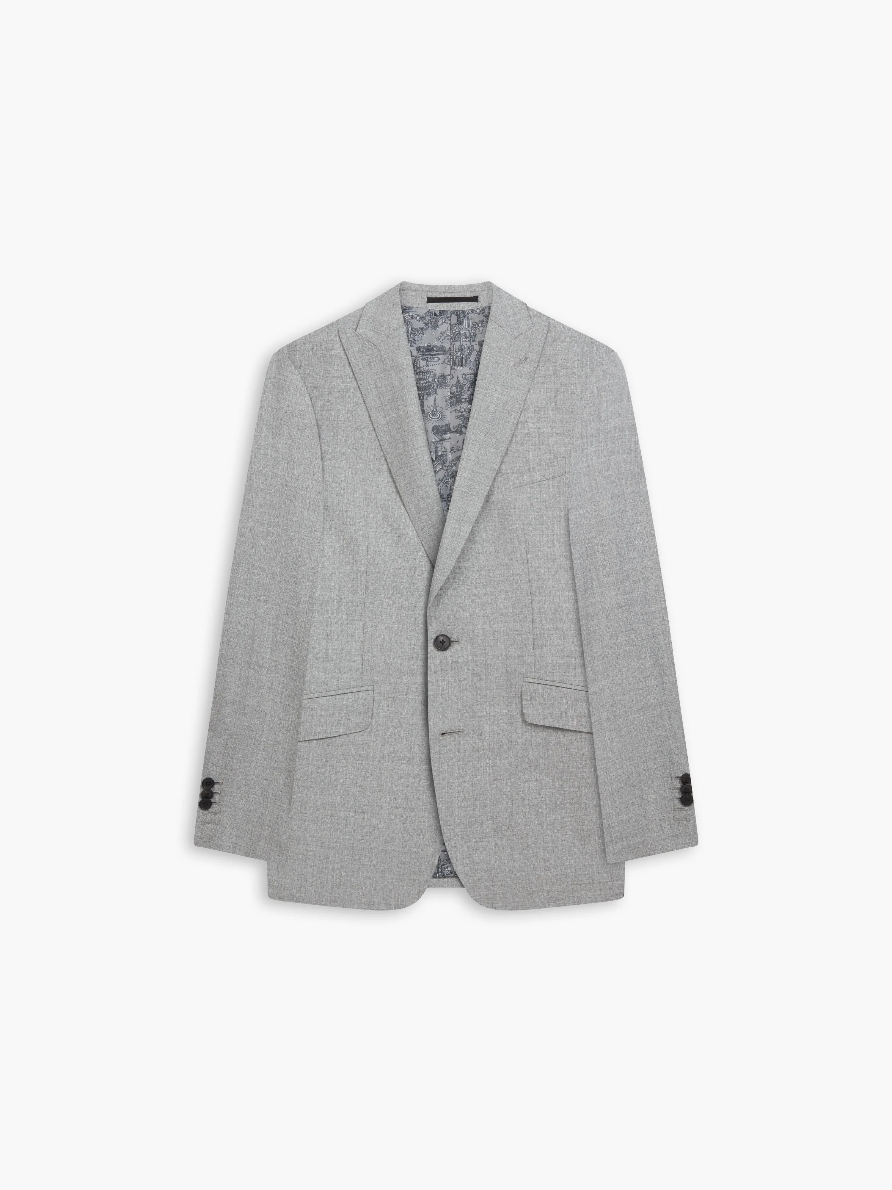 Canaletto Italian Luxury Slim Grey Suit Jacket