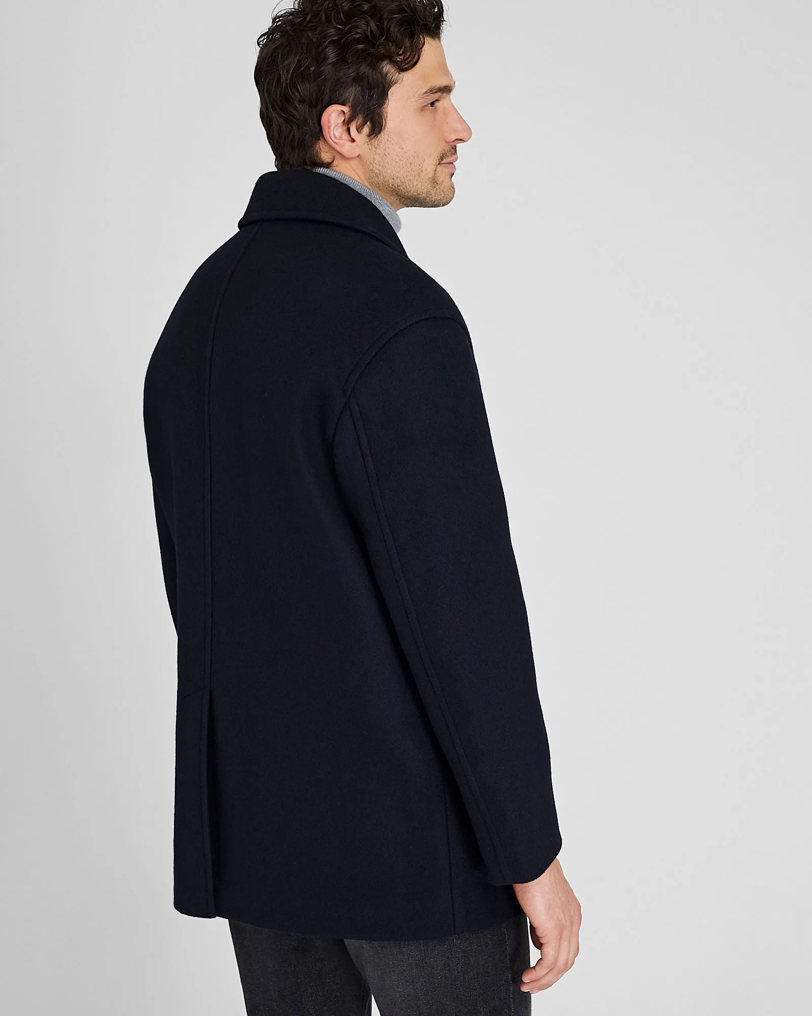 Capsule Wool Blend Peacoat