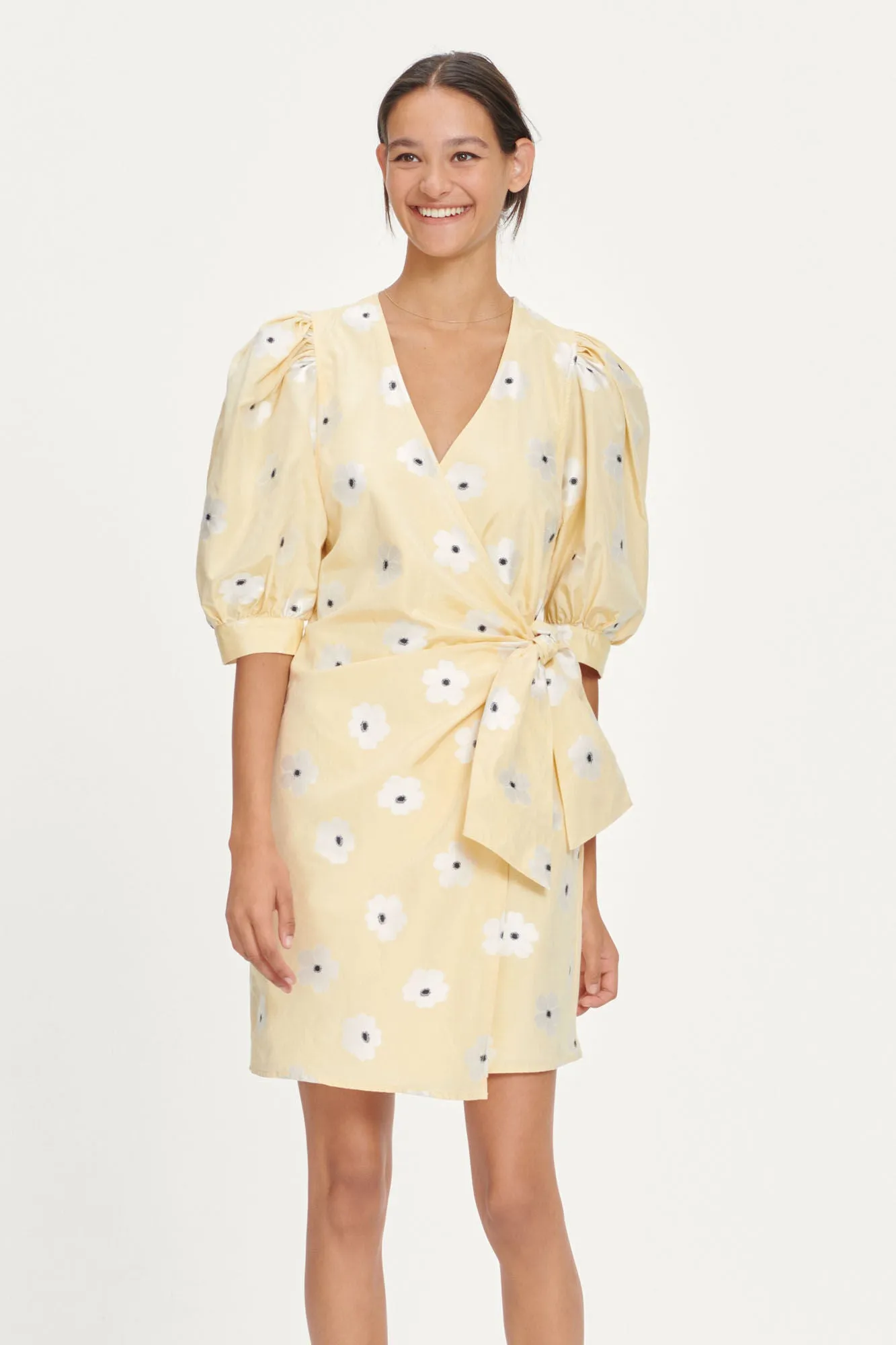 Celestina Wrap Dress - Sun Flower