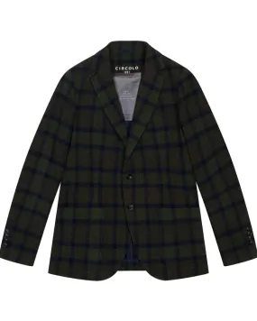 Circolo 1901 Over Check Blazer - Green