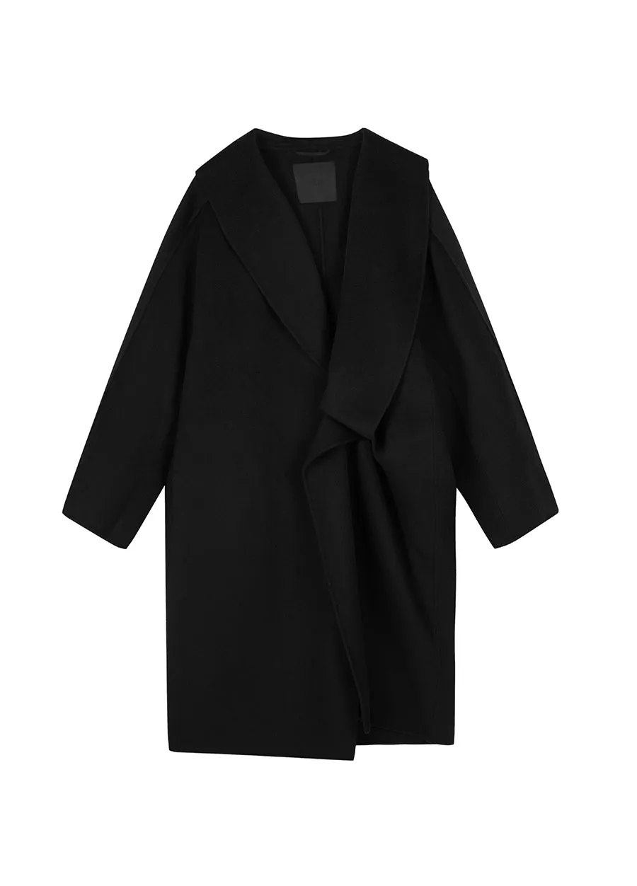 Coat / JNBY Pleated Wool Coat