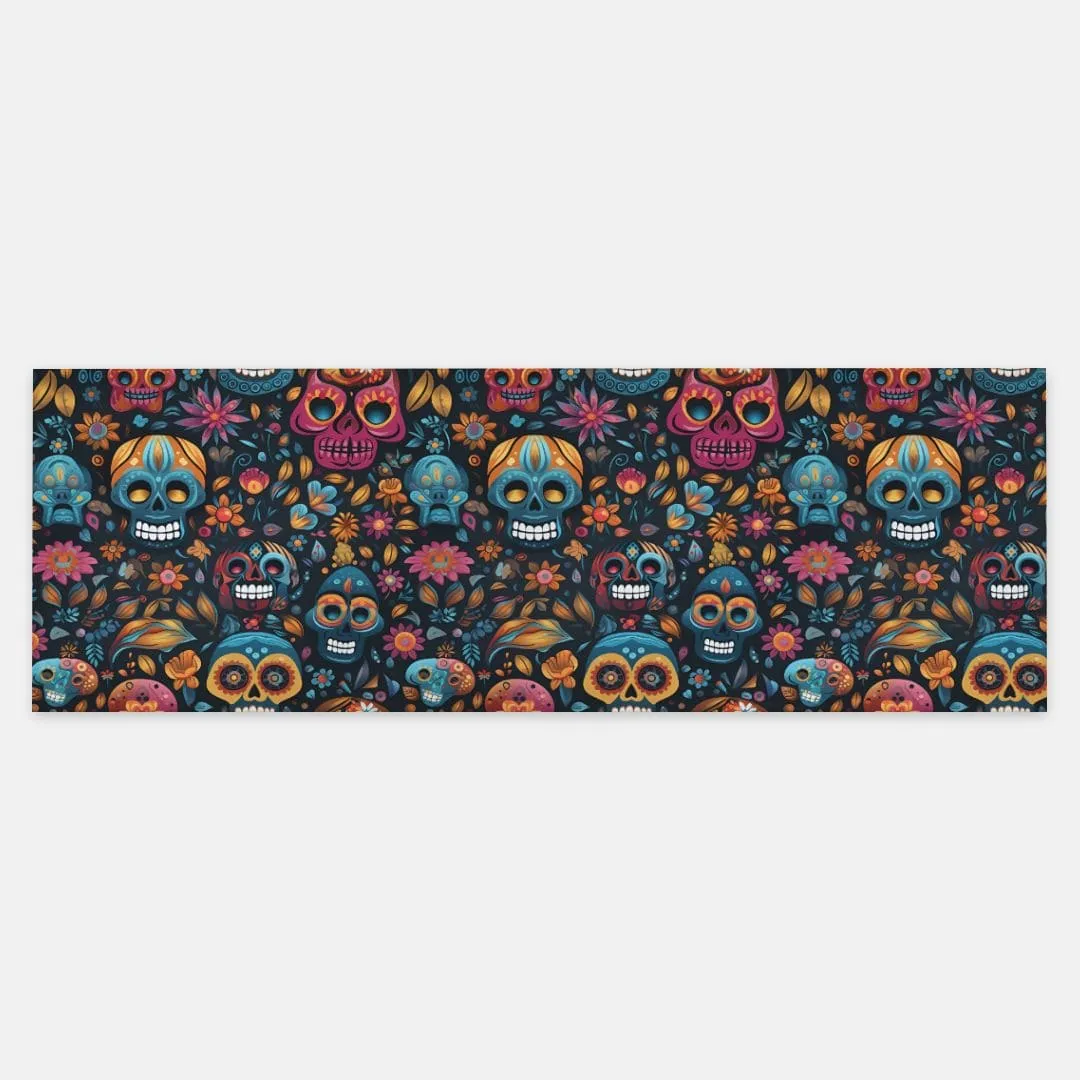 Colorful Skulls Lightweight Pashmina Scarf