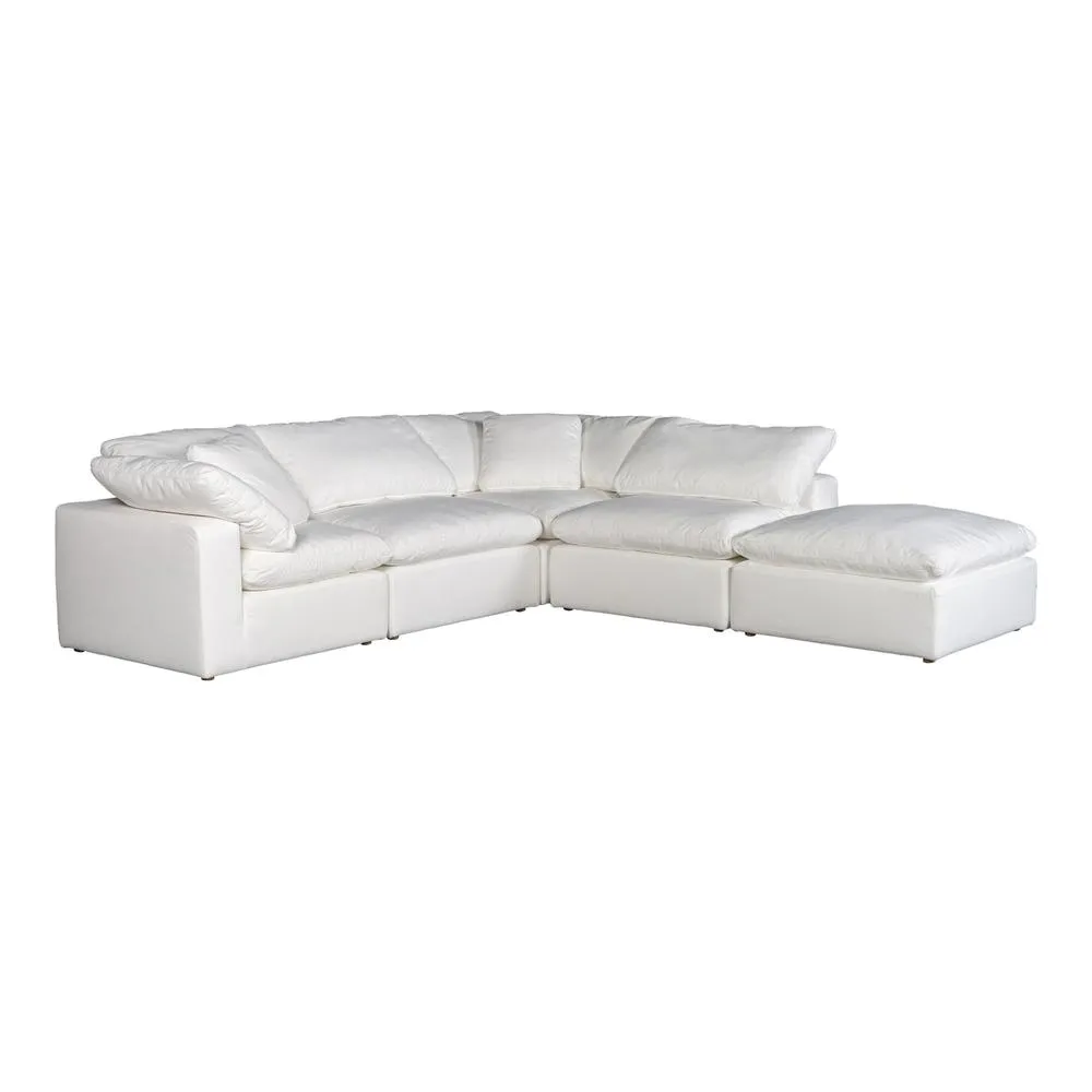 Condo Dream Four Seater Modular Sectional Livesmart Fabric Cream