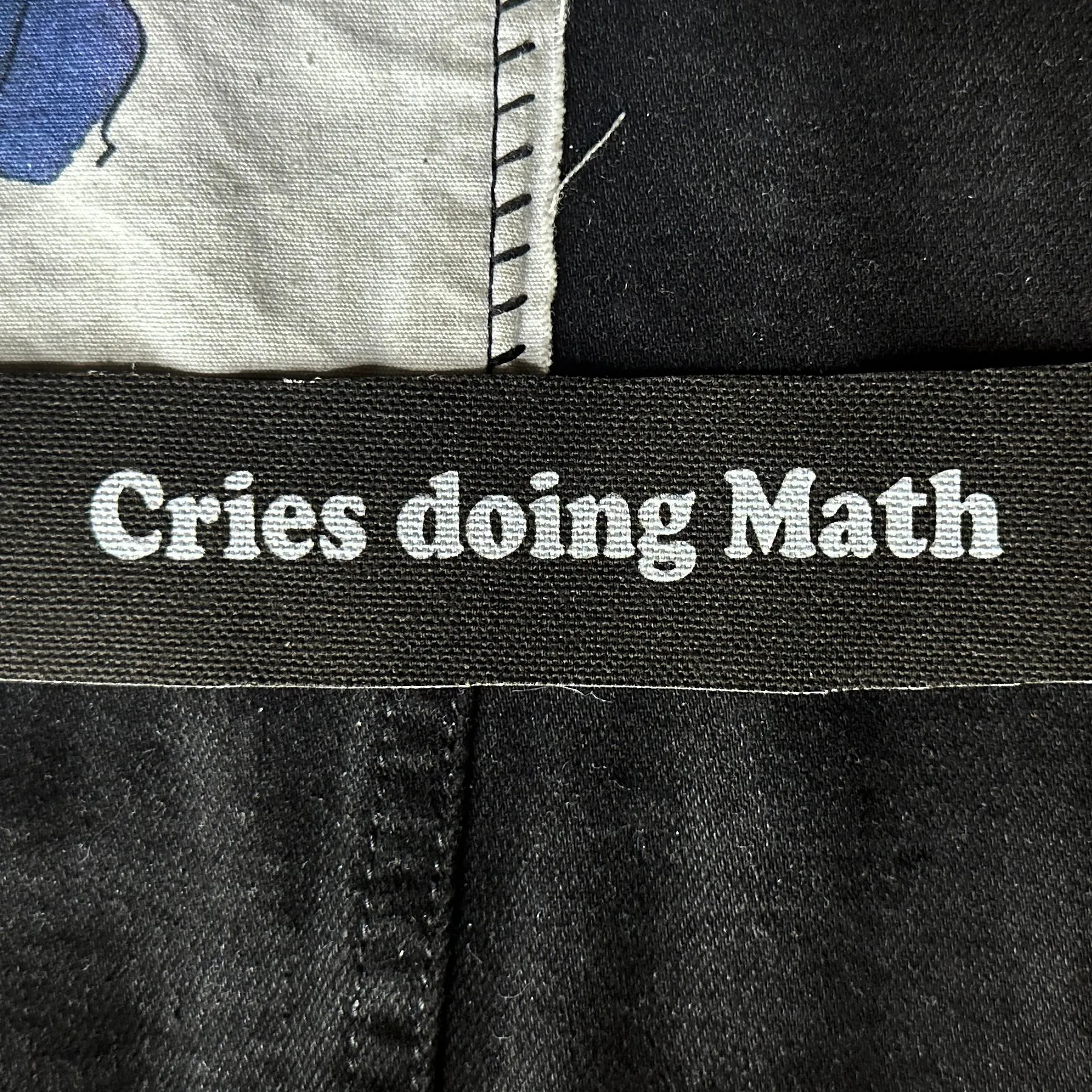 Cries Doing Math Sew-On Patch