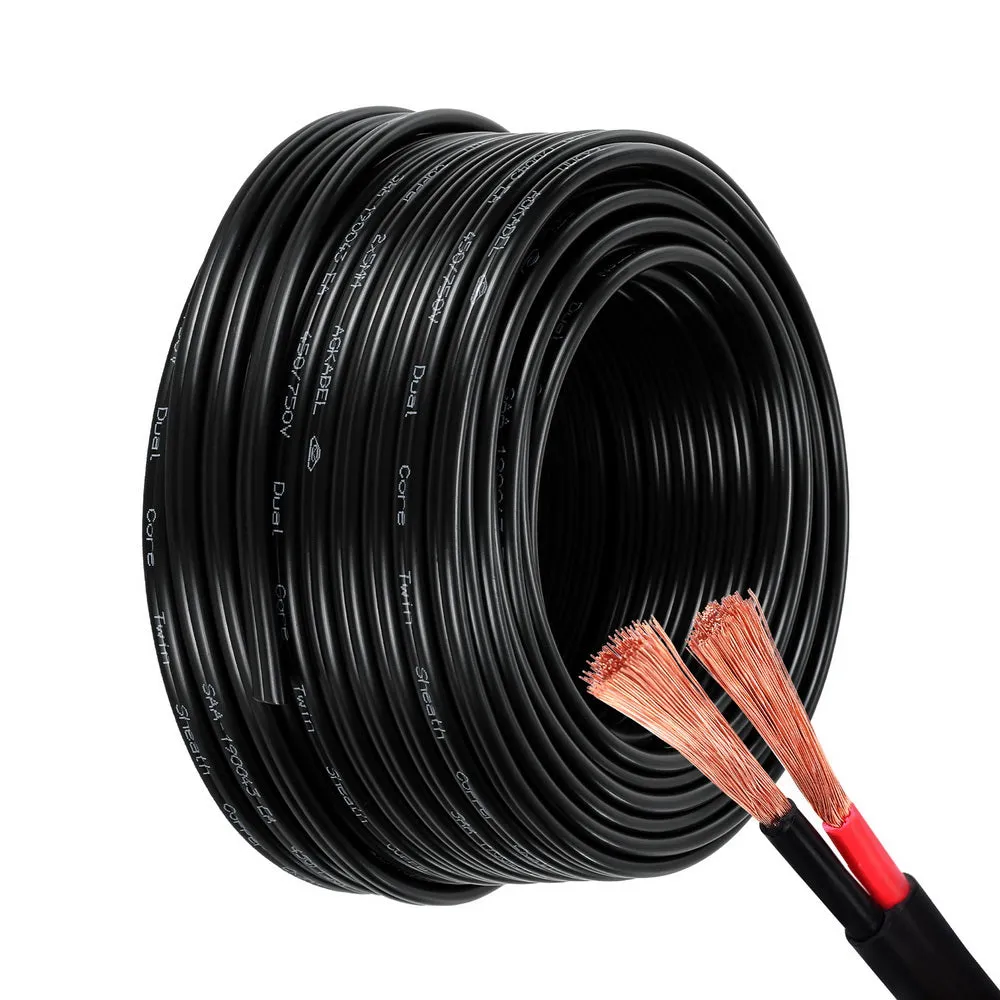 Durable 5MM 30M Twin Core Automotive Cable 450V - Giantz