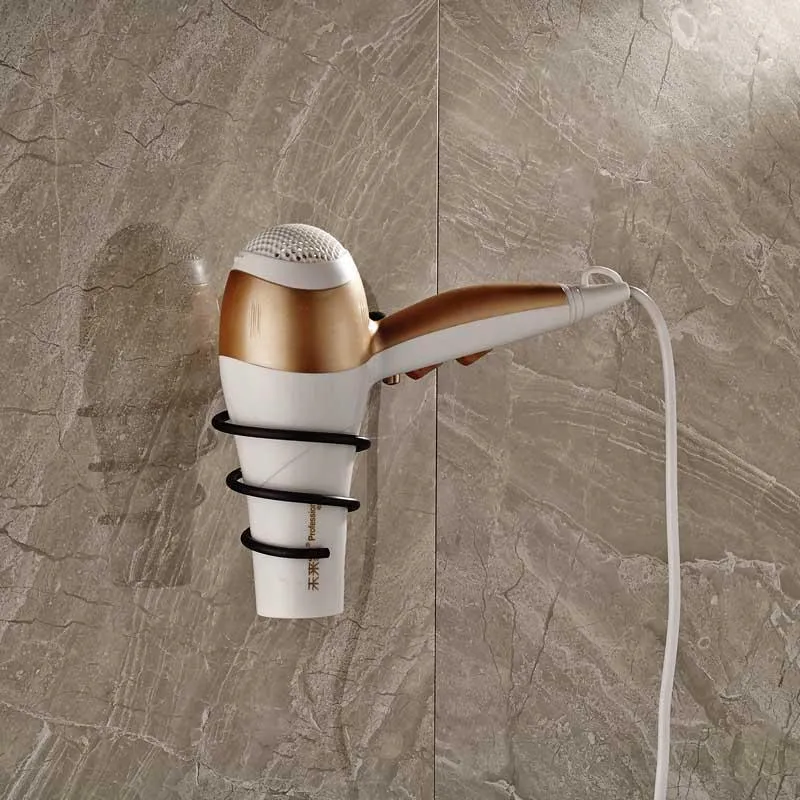 Durable Brass Spiral Hair Dryer Holder