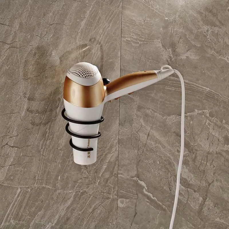 Durable Brass Spiral Hair Dryer Holder