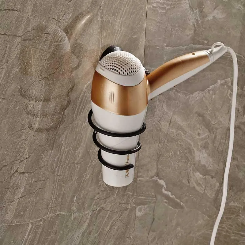 Durable Brass Spiral Hair Dryer Holder