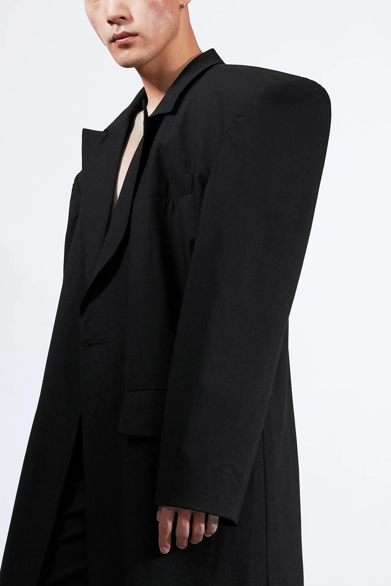 Elongated Blazer Coat