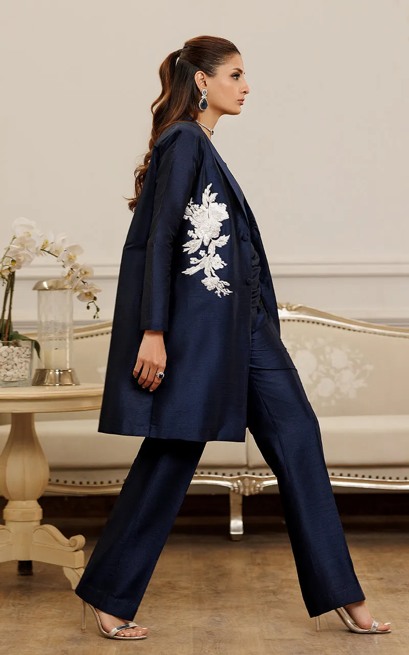 Embroidered Jacket With Trouser