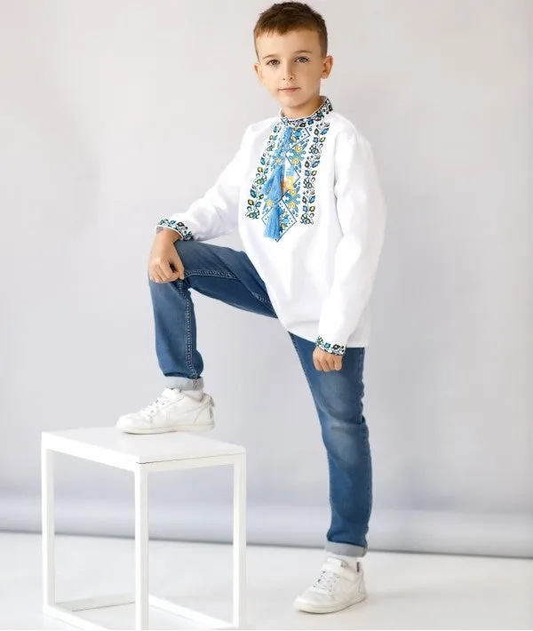 Embroidered shirt for boys