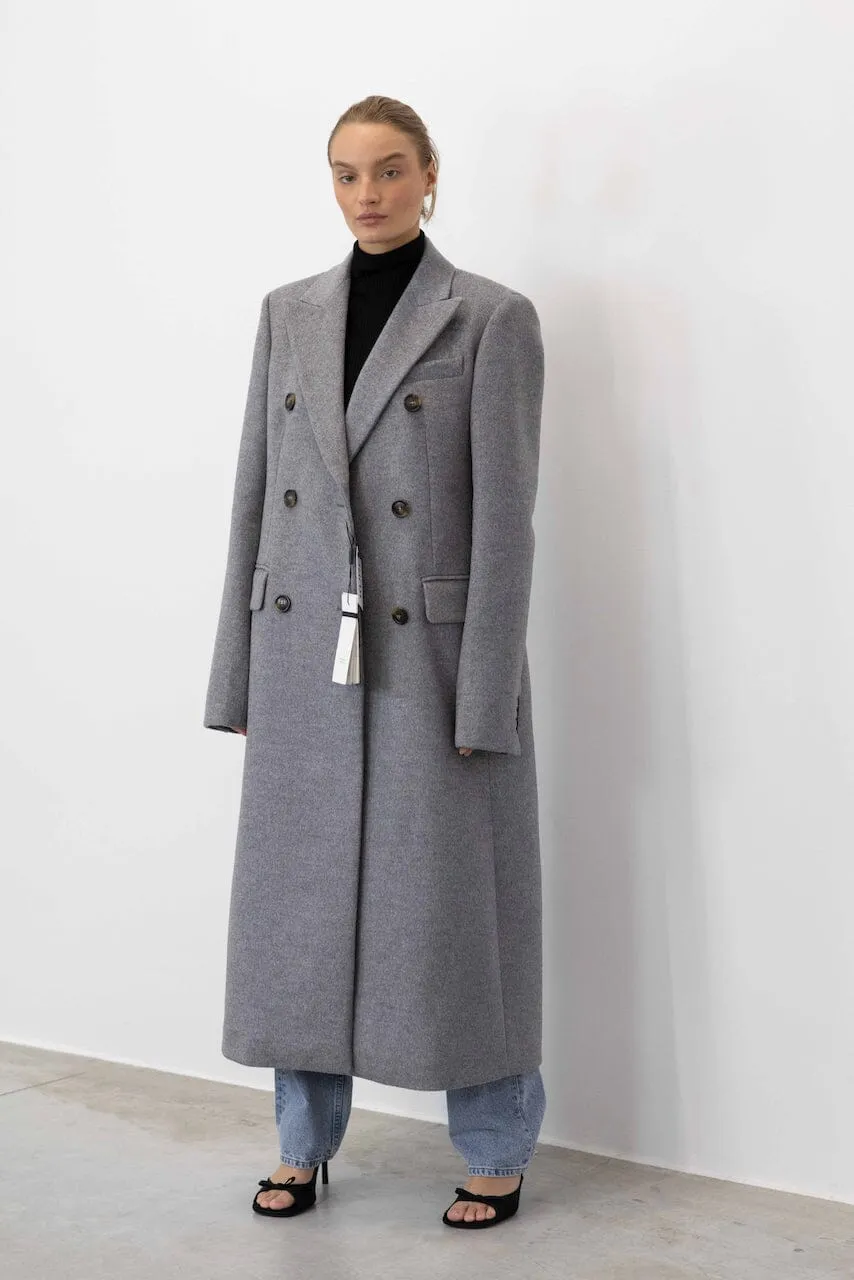 FILANTE LONG STRUCTURED SHOULDERS COAT