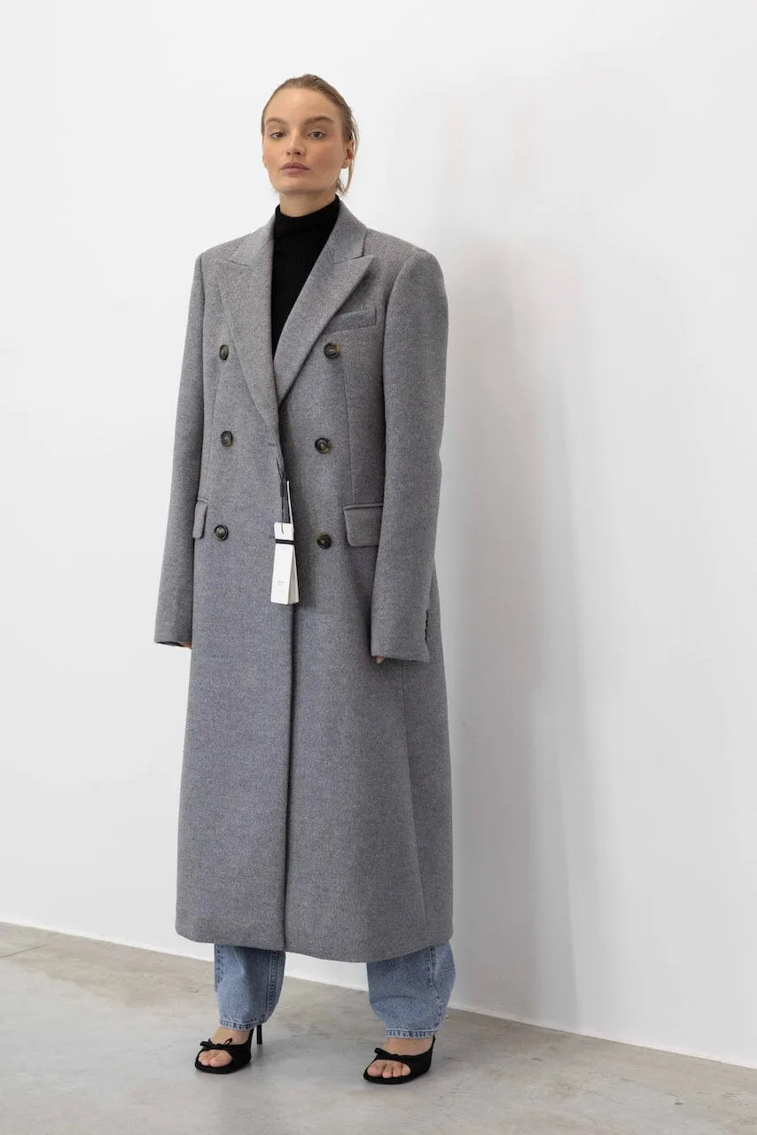 FILANTE LONG STRUCTURED SHOULDERS COAT