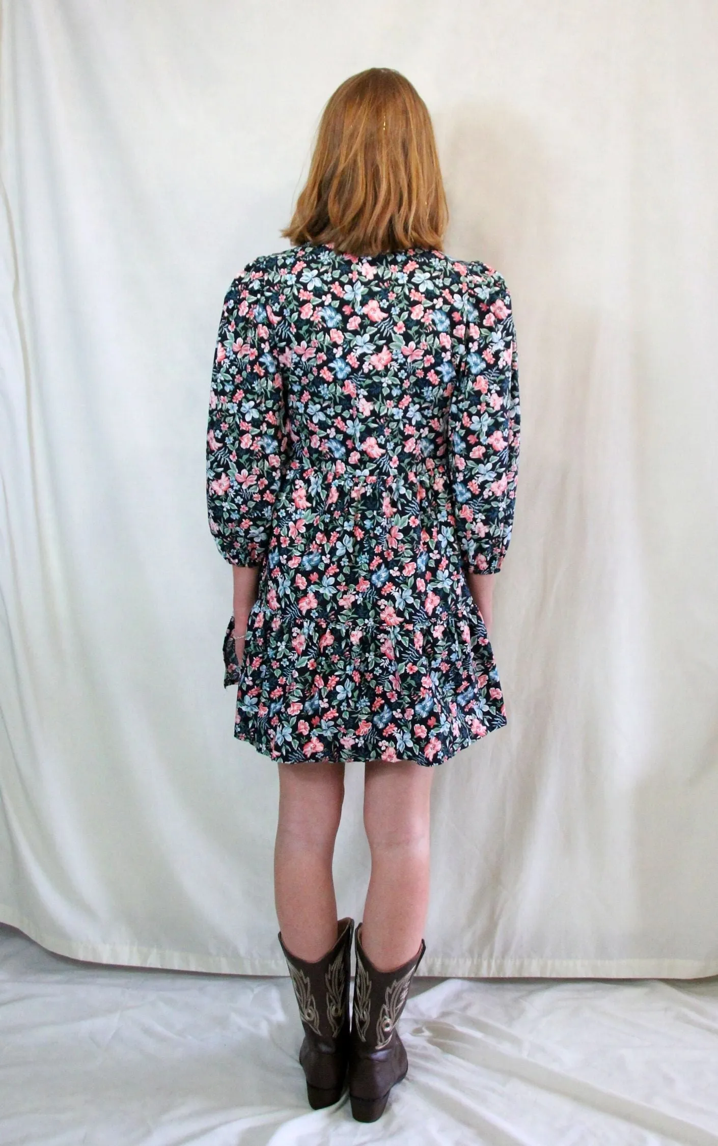 Floral Ditsy Wrap Tea Dress