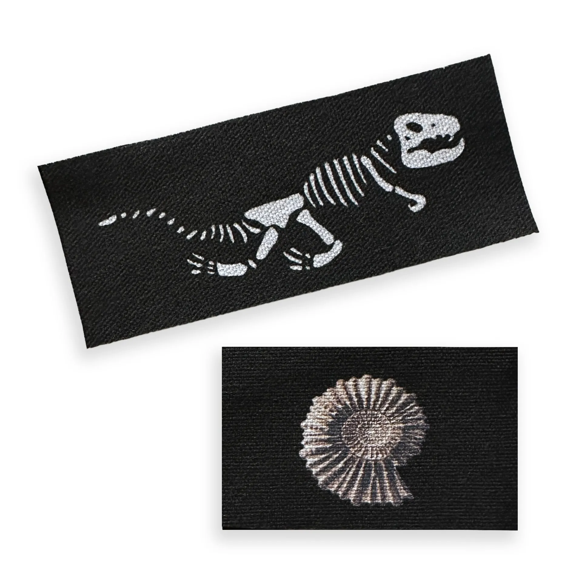 Fossil Skeleton Fabric Patch Set