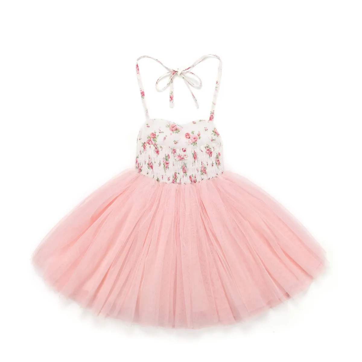 Girls Dress Pink Toddler Tutu Wedding Christening Baby Birthday dress