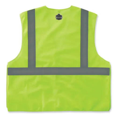 Glowear 8215ba-s Single Size Class 2 Economy Breakaway Mesh Vest, Polyester, 2x-large, Lime, Ships In 1-3 Business Days