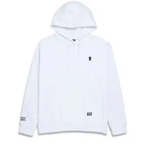 Grizzly OG Bear Embroidered Hoodie - White/Black