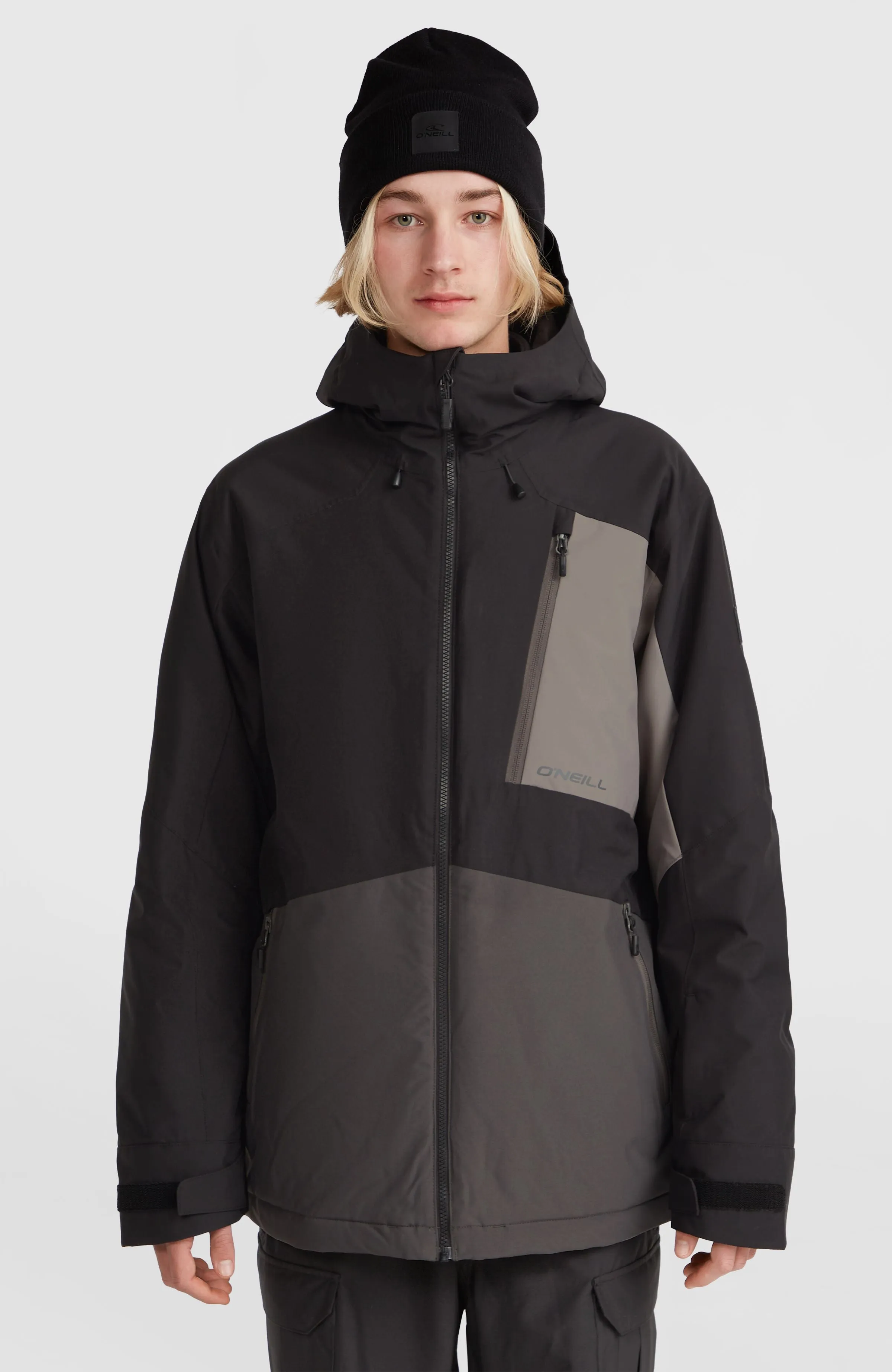 Hammer Block Snow Jacket | Black Out Colour Block