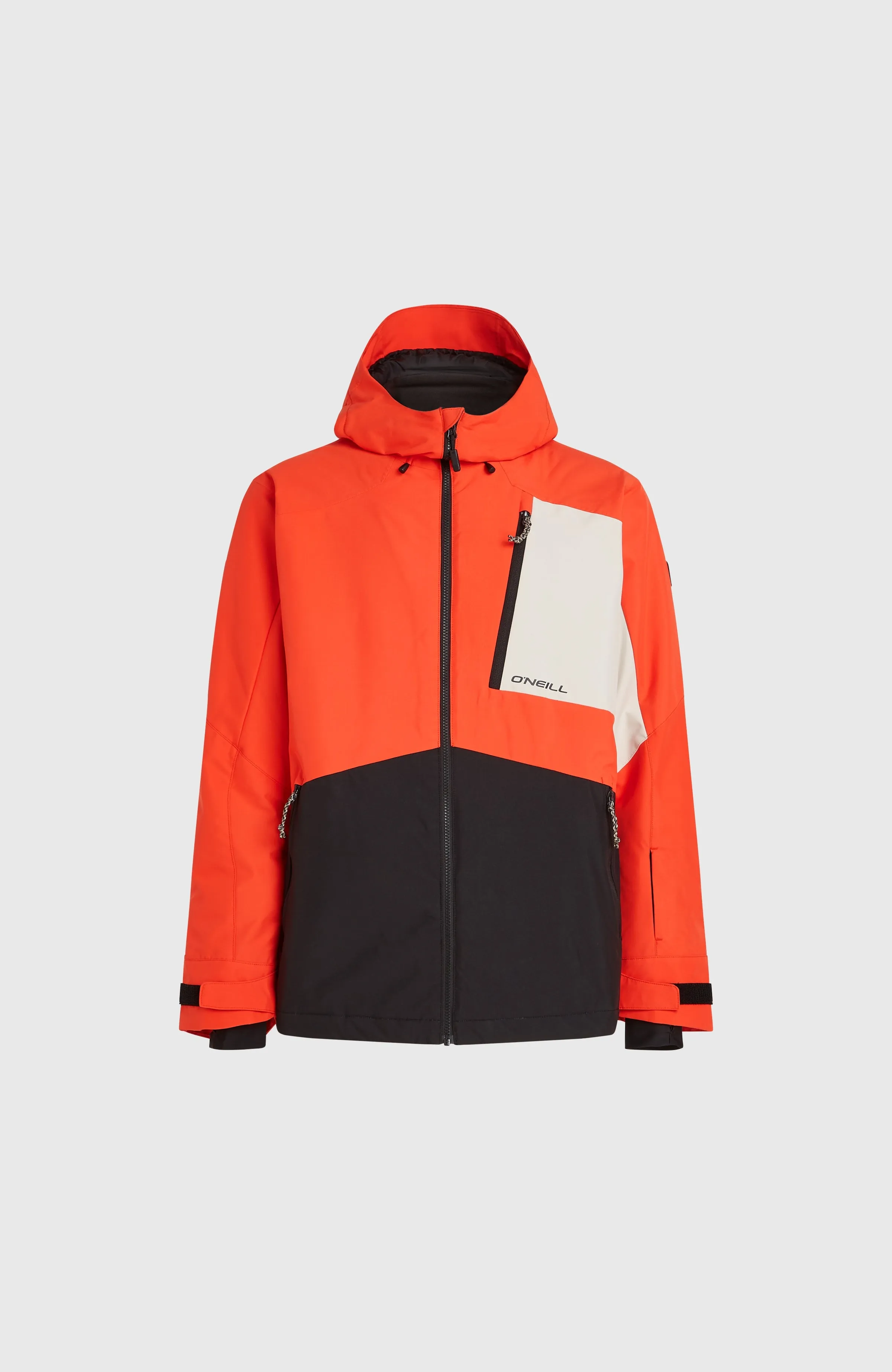 Hammer Block Snow Jacket | Paprika Flame Colour Block