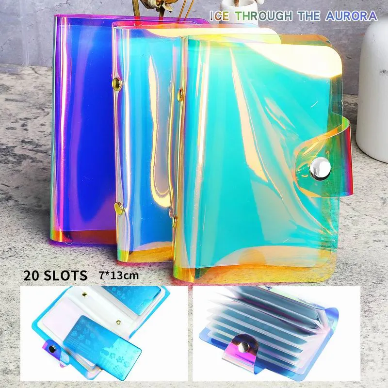 Holographic Stamping Plate Holder Storage Case - 20 Pockets