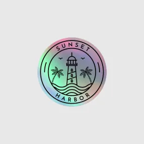 Holographic stickers - Sunset Harbor