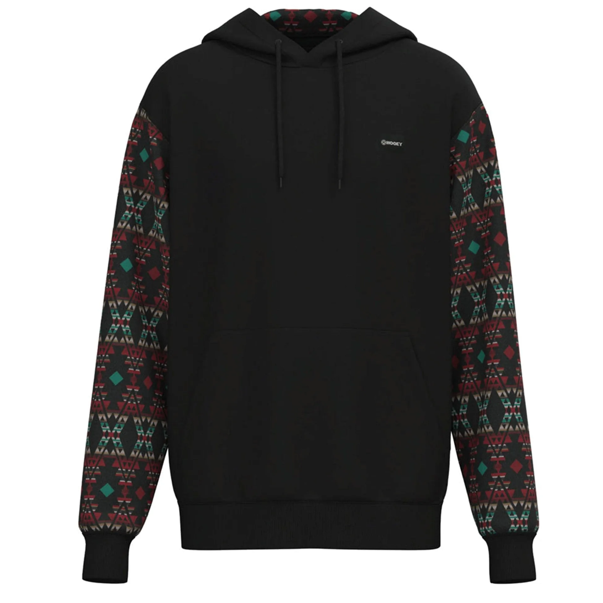 Hooey Men's Black and Aztec Summit Hoodie