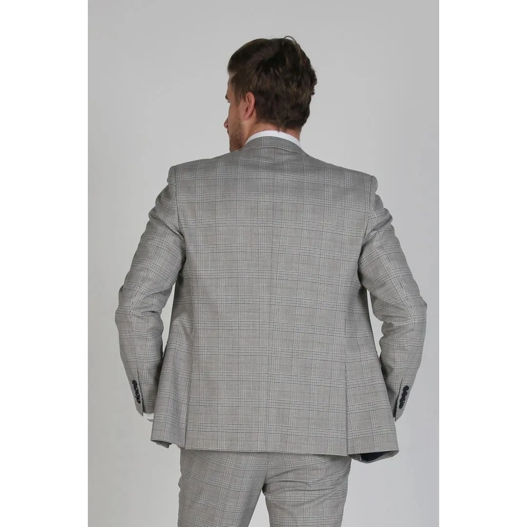 Hugo - Men's Check Grey Blazer