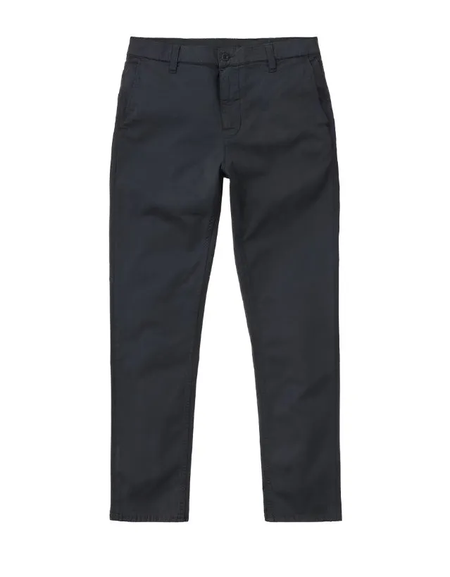 ID50499-Nudie Navy Easy Alvin Cotton Trouser