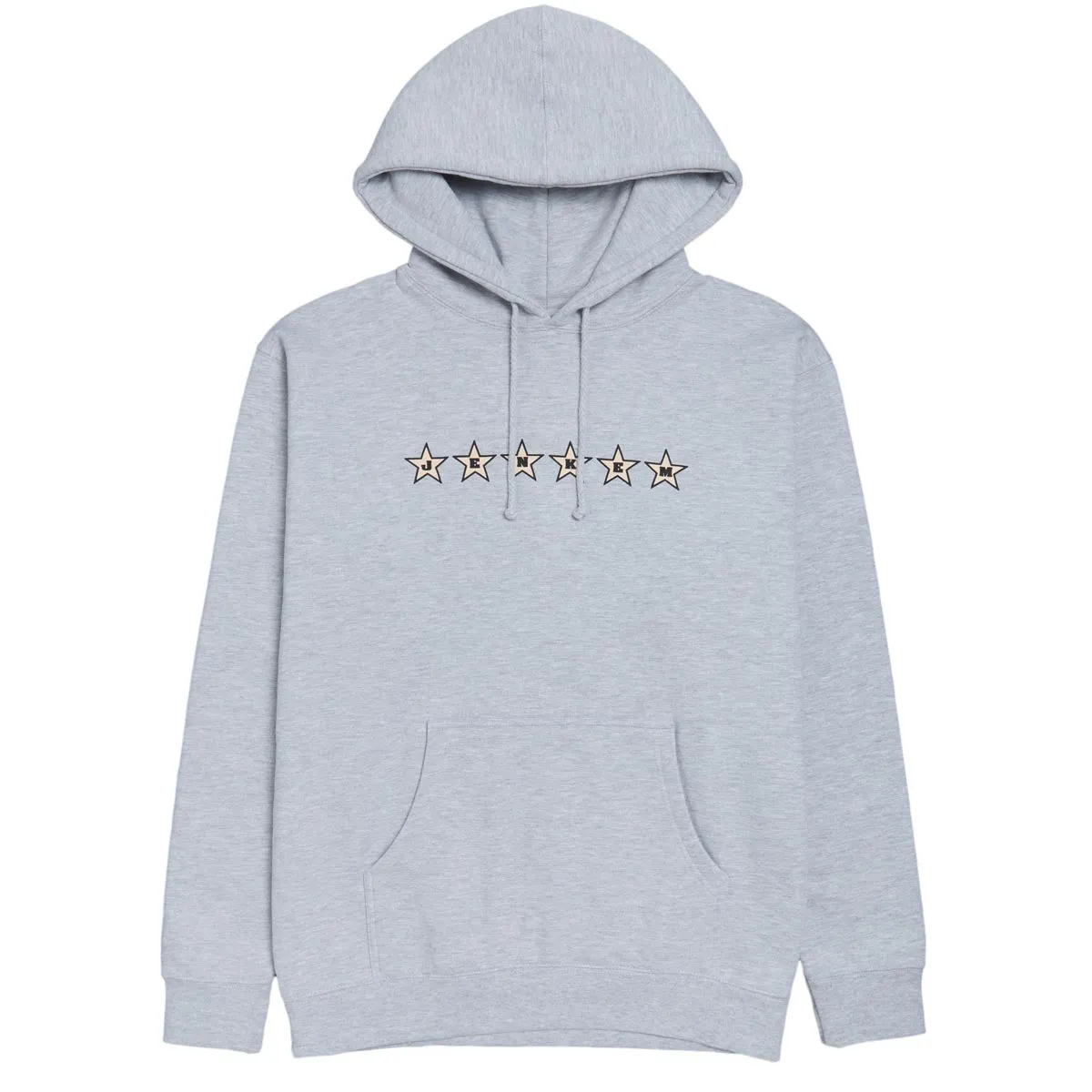 Jenkem 6 Star Hoodie - Heather Grey